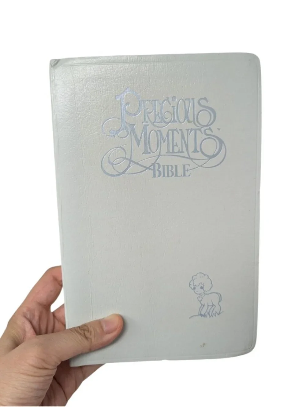 Vintage 1980s Precious Moments Blue Holy Bible Catholic Edition Today's English